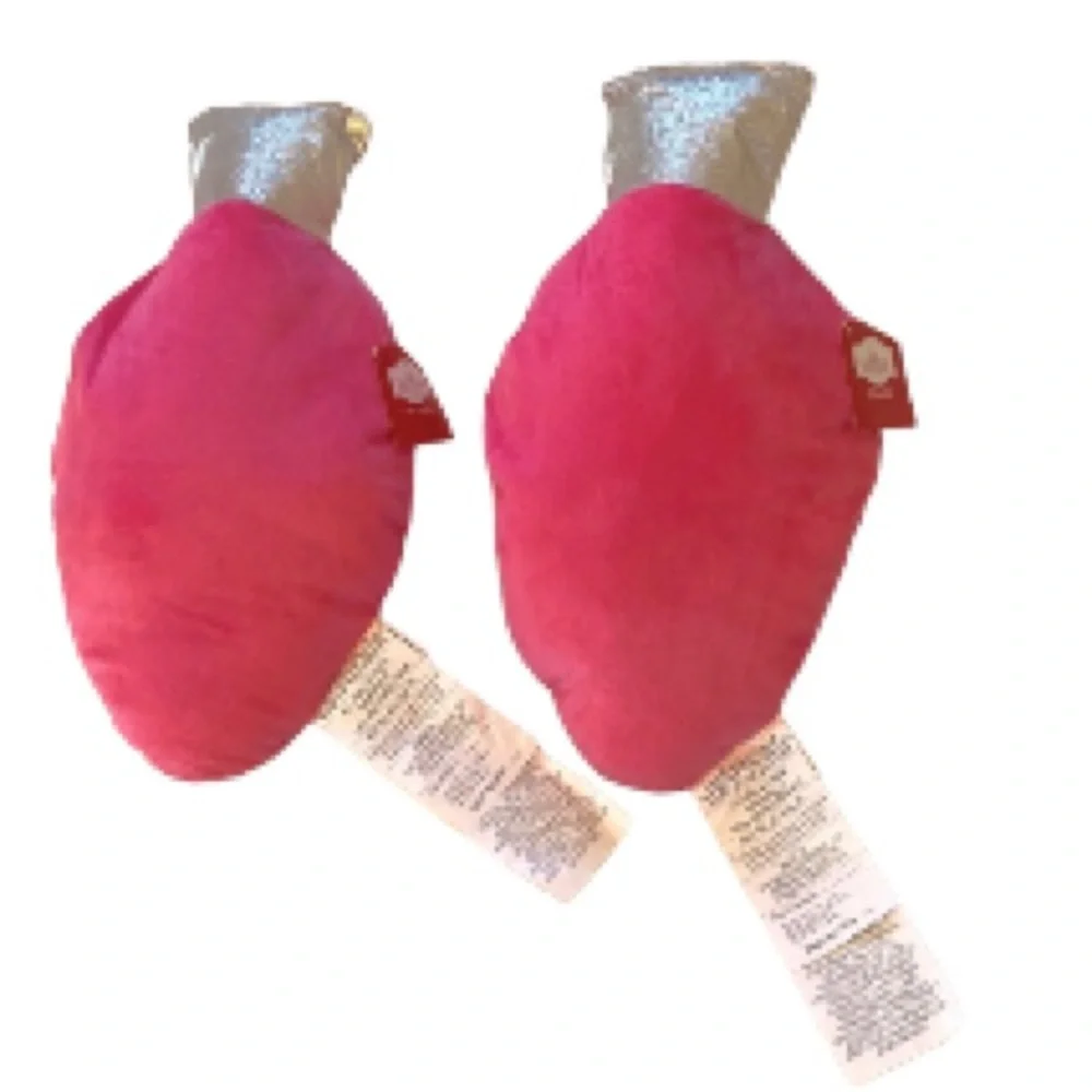 Christmas Bulb Ornament Pillows 15 inch Pink C9 Bulb Decorative Plush 2 Pillows